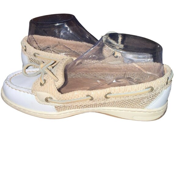 SPERRY Top Sider Women's Boat Shoes Angelfish Tan Leather Size 6 - Picture 2 of 8